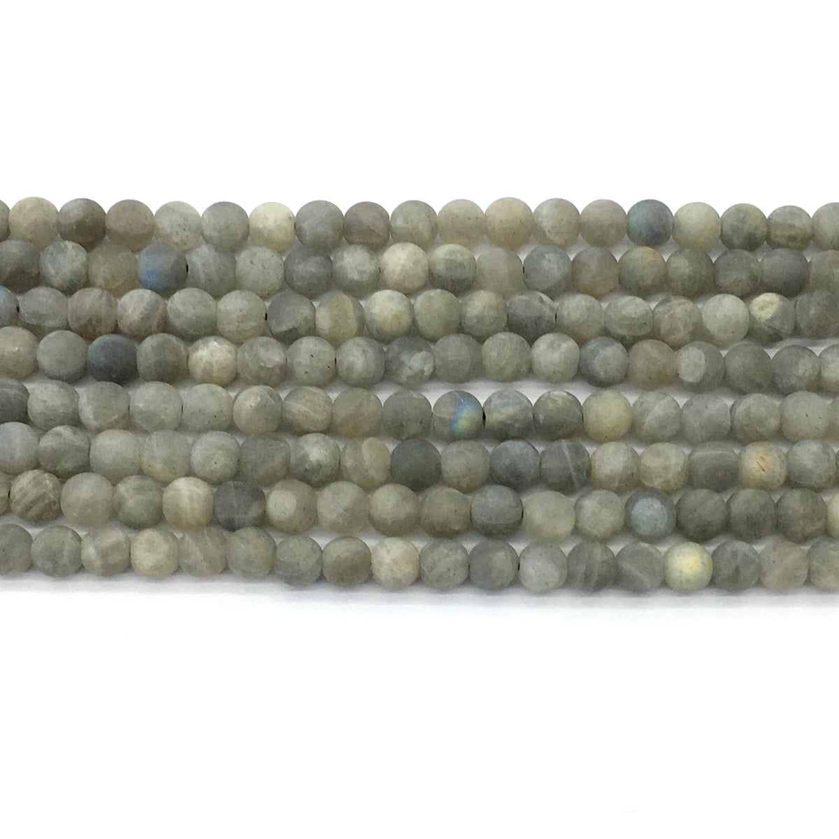 CLB99 Labradorite Gemstone Beads Matte Round 6mm 15.5" Strand