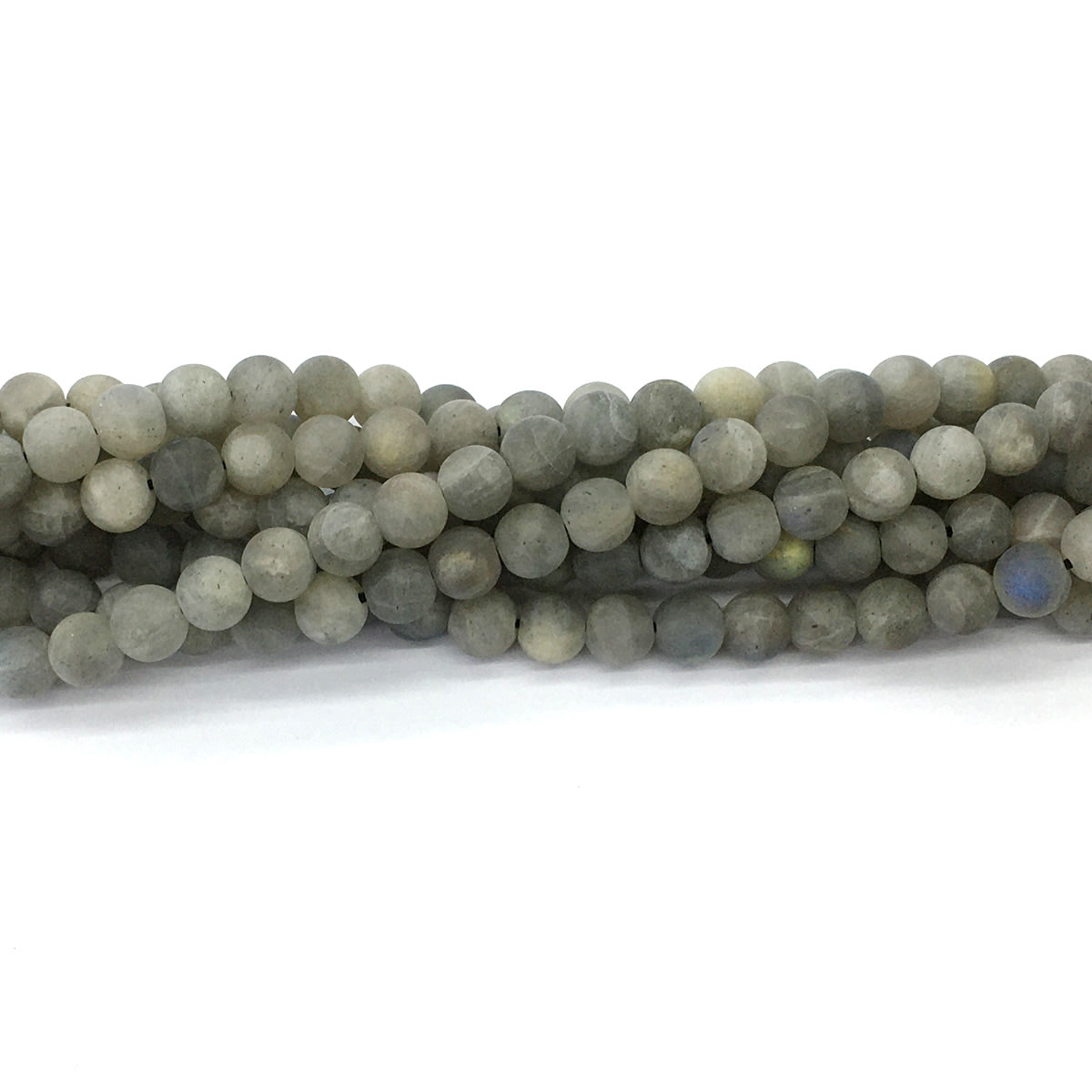 CLB99 Labradorite Gemstone Beads Matte Round 6mm 15.5" Strand