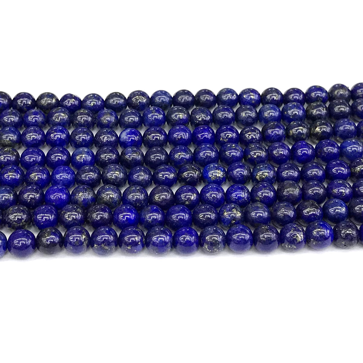 CNL10 Lapis Lazuli Gemstone Beads Smooth Round 4mm 15" Strand