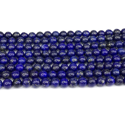 CNL10 Lapis Lazuli Gemstone Beads Smooth Round 4mm 15" Strand