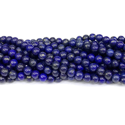 CNL10 Lapis Lazuli Gemstone Beads Smooth Round 4mm 15" Strand