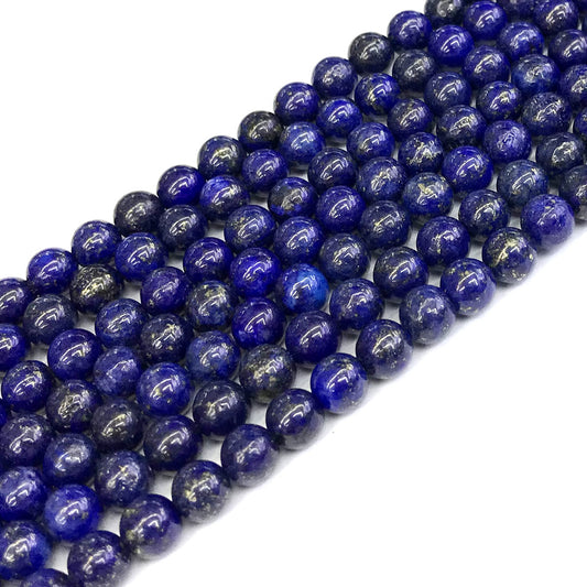 CNL11 Lapis Lazuli Gemstone Beads Smooth Round 6mm 15" Strand