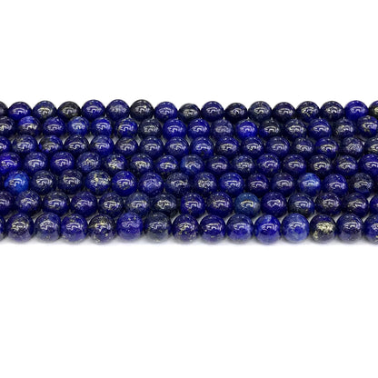 CNL11 Lapis Lazuli Gemstone Beads Smooth Round 6mm 15" Strand