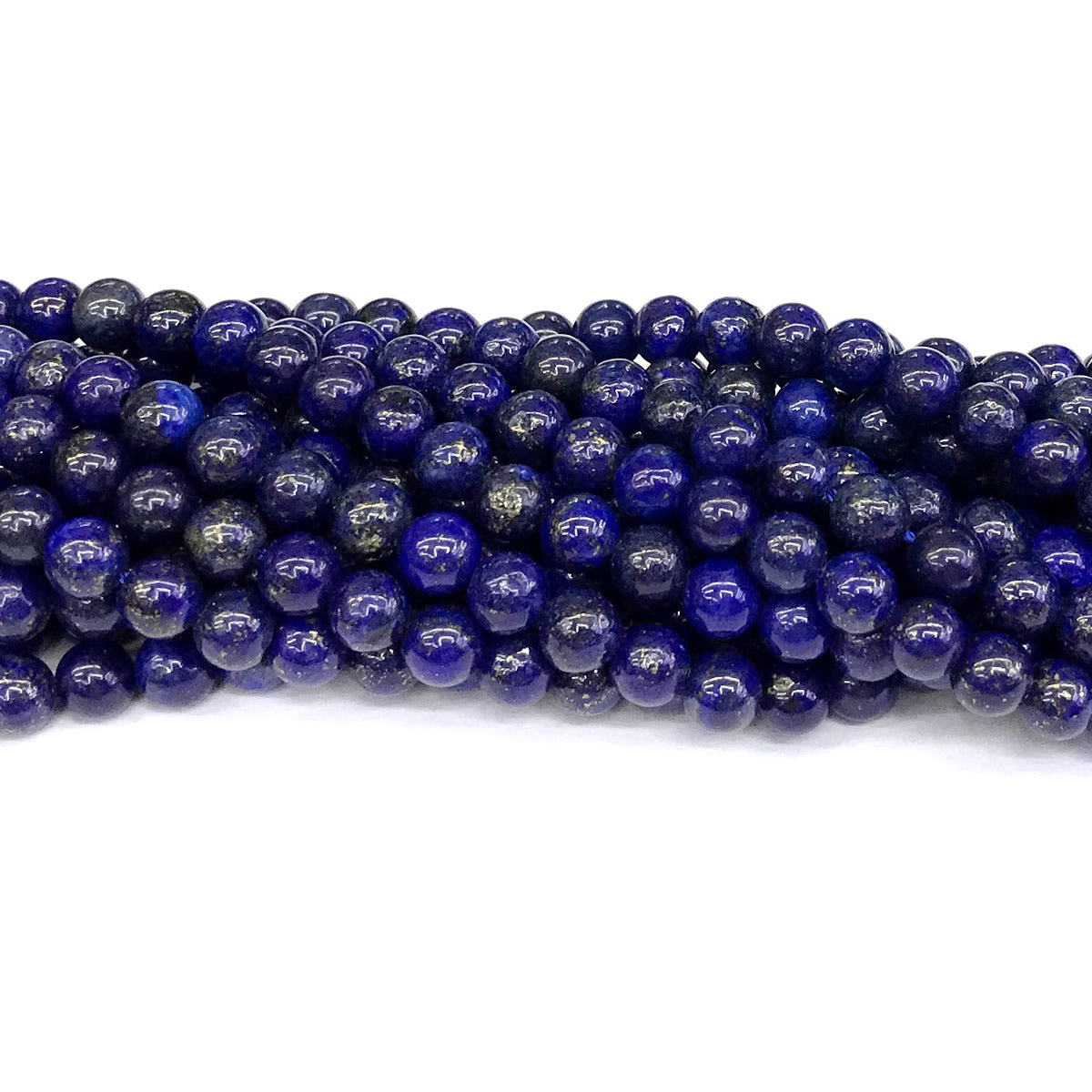 CNL11 Lapis Lazuli Gemstone Beads Smooth Round 6mm 15" Strand