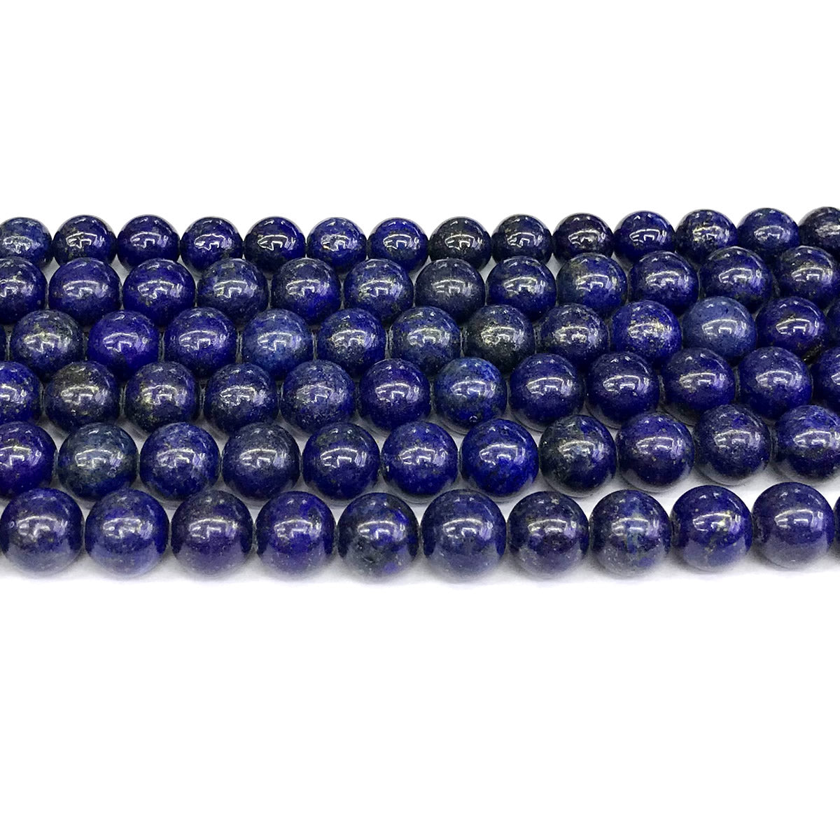 CNL12 Lapis Lazuli Gemstone Beads Smooth Round 8mm 15" Strand