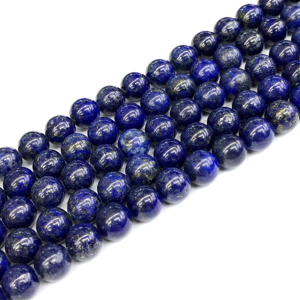 CNL14 Lapis Lazuli Gemstone Beads Smooth Round 10mm 15" Strand