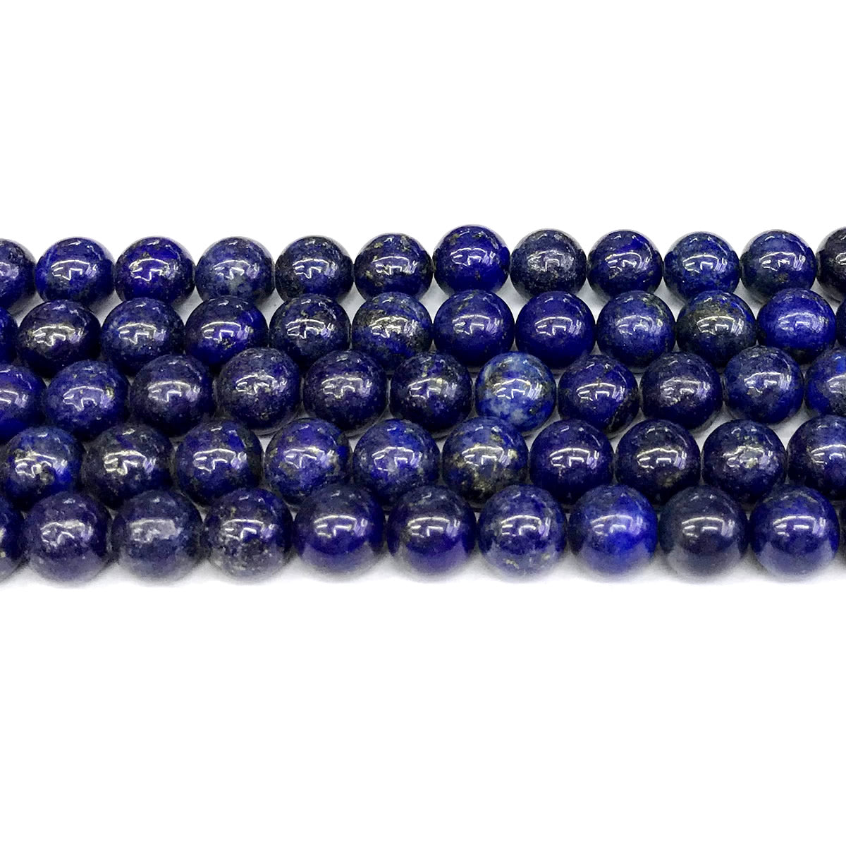 CNL14 Lapis Lazuli Gemstone Beads Smooth Round 10mm 15" Strand