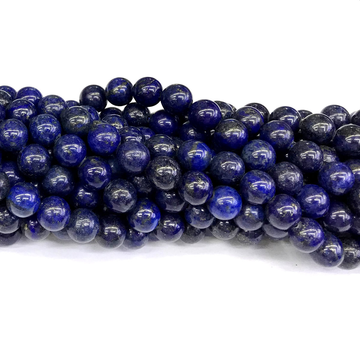 CNL14 Lapis Lazuli Gemstone Beads Smooth Round 10mm 15" Strand