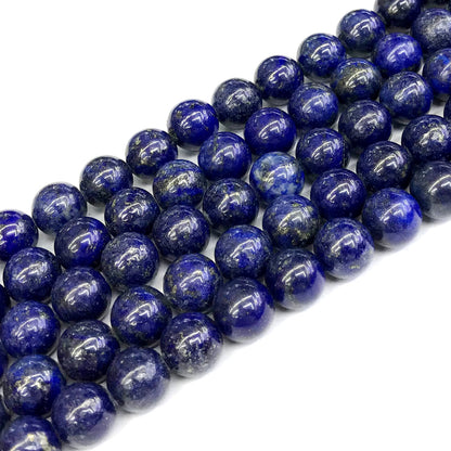 CNL15 Lapis Lazuli Gemstone Beads Smooth Round 12mm 15" Strand