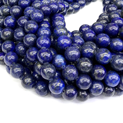 CNL15 Lapis Lazuli Gemstone Beads Smooth Round 12mm 15" Strand