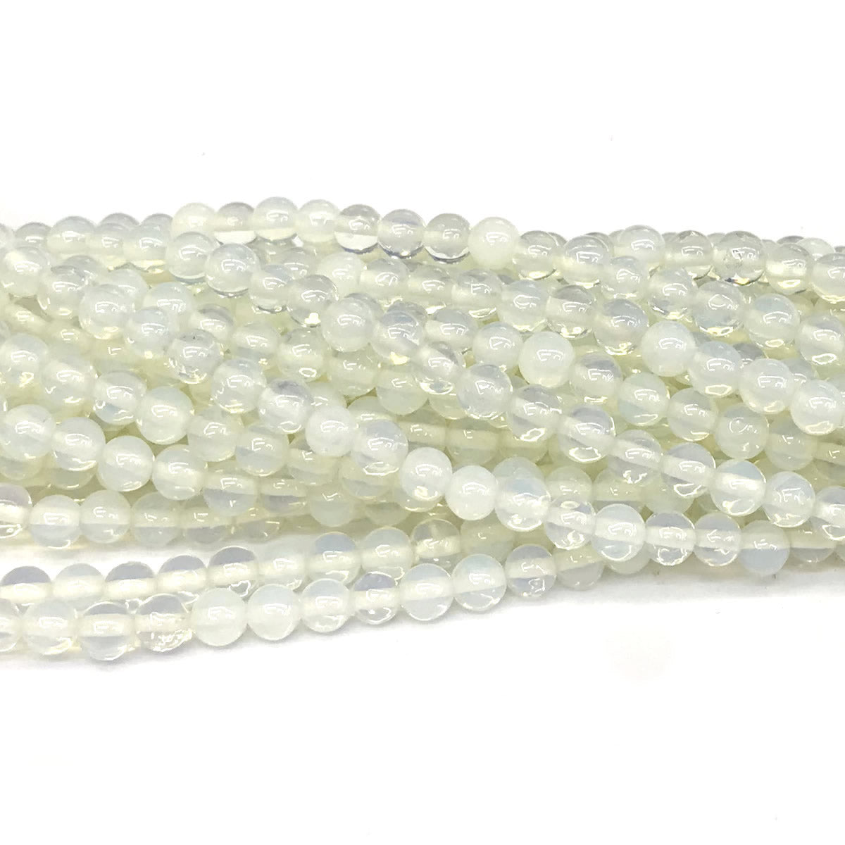 COP112 Opalite Beads Smooth Round 4mm 15" Strand