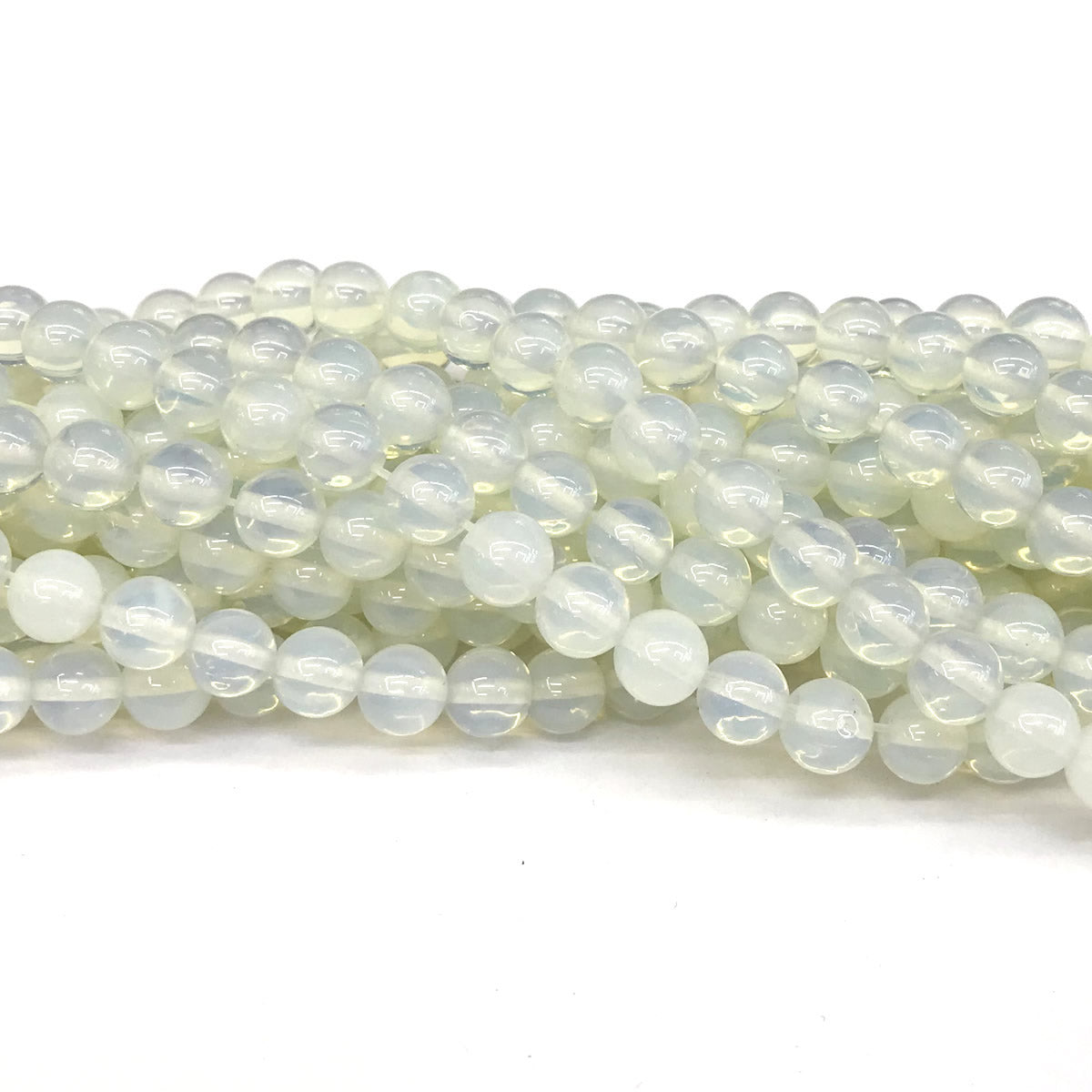 COP113 Opalite Beads Smooth Round 6mm 15" Strand