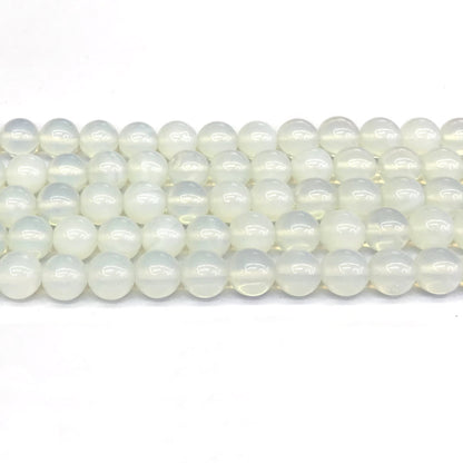 COP114 Opalite Beads Smooth Round 8mm 15" Strand