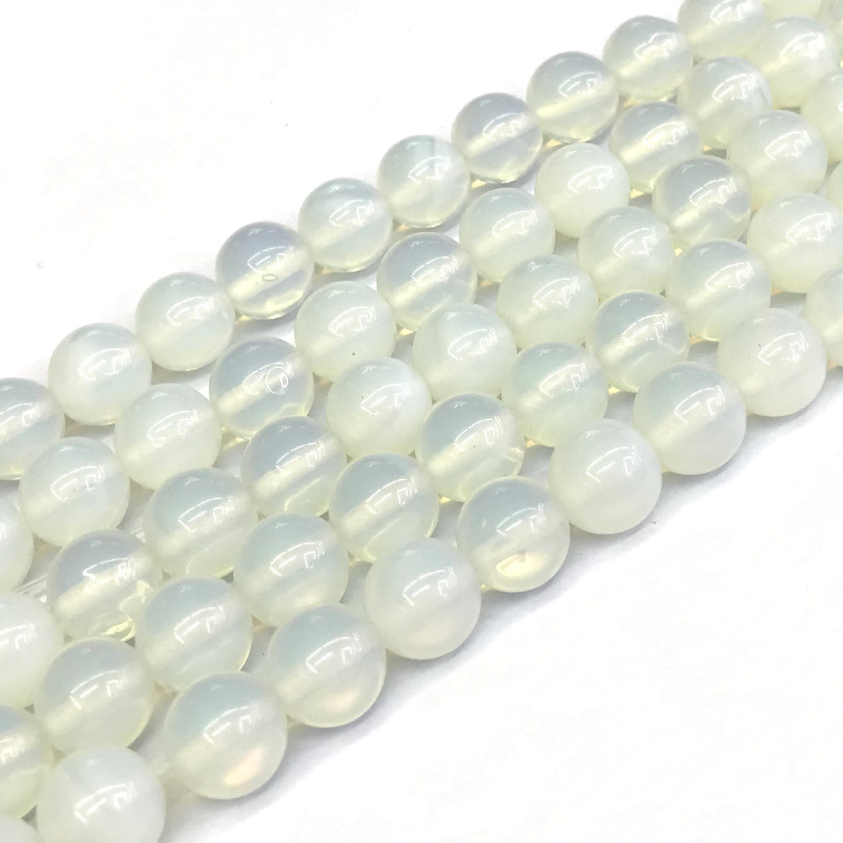 COP116 Opalite Beads Smooth Round 12mm 15" Strand