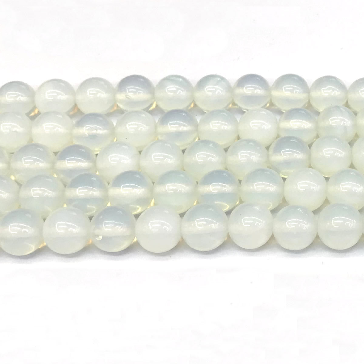 COP116 Opalite Beads Smooth Round 12mm 15" Strand