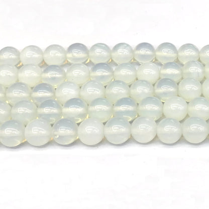 COP116 Opalite Beads Smooth Round 12mm 15" Strand