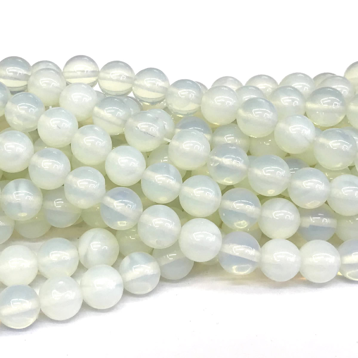 COP116 Opalite Beads Smooth Round 12mm 15" Strand