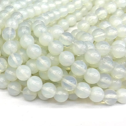 COP116 Opalite Beads Smooth Round 12mm 15" Strand