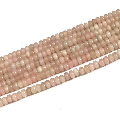 COP161 Chinese Pink Opal Beads Smooth Rondelle 2.5x4mm 15" Strand