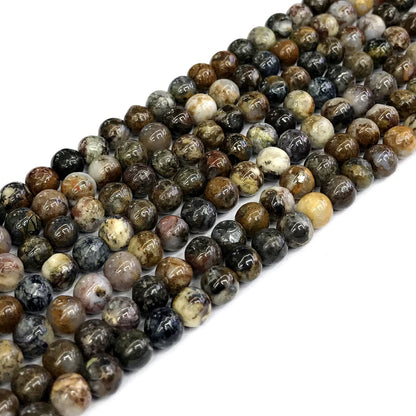 CPB01 Pietersite Gemstone Beads Smooth Round 4mm 15" Strand