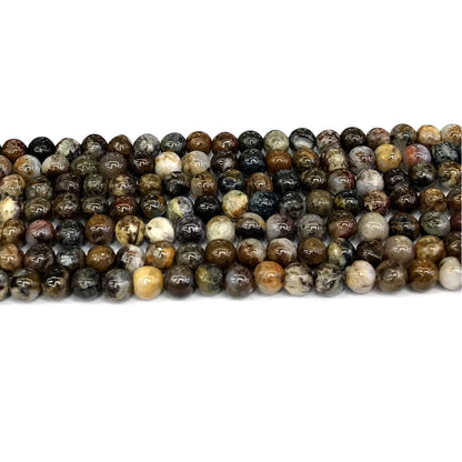 CPB01 Pietersite Gemstone Beads Smooth Round 4mm 15" Strand