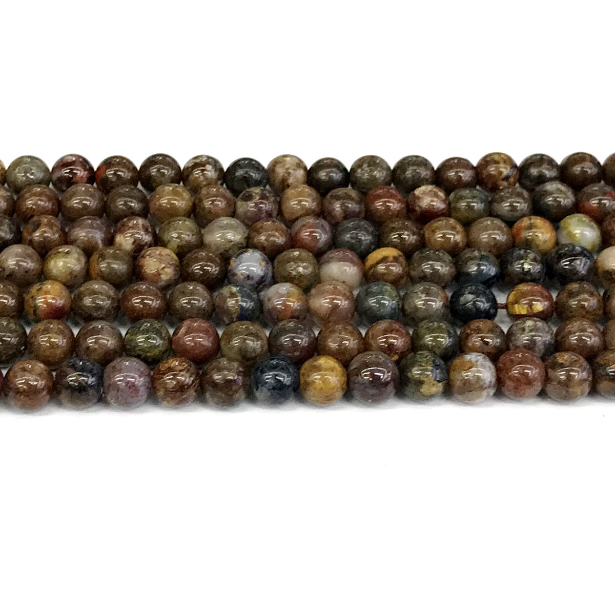 CPB11 Pietersite Gemstone Beads Smooth Round 6mm 15" Strand