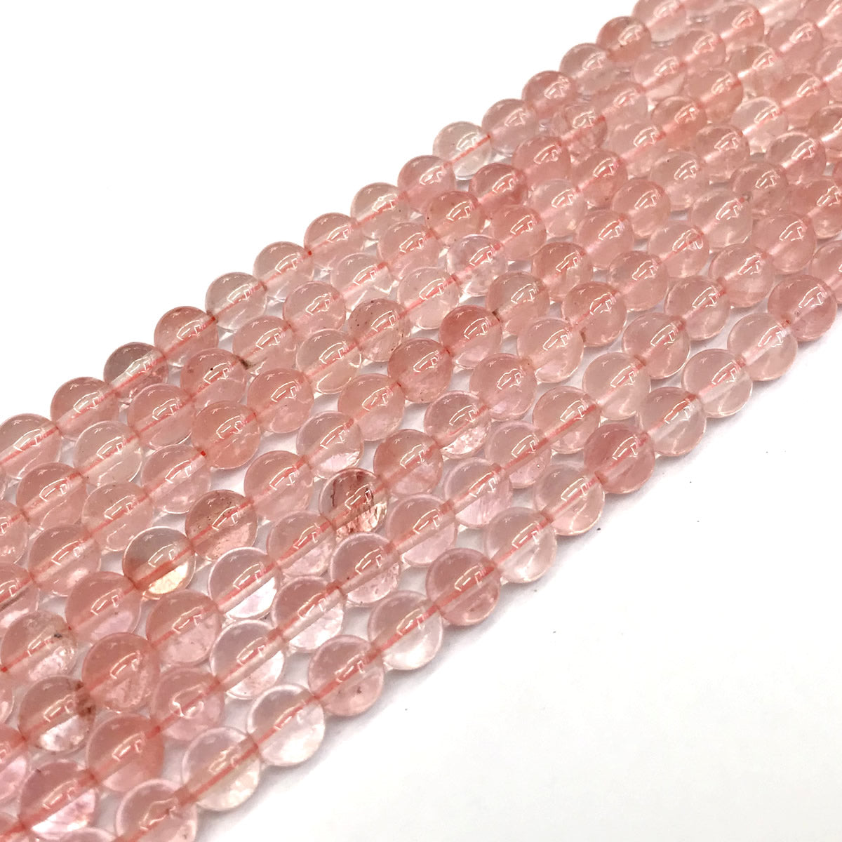 CQU155 Cherry Quartz Beads Smooth Round 4mm 15" Strand