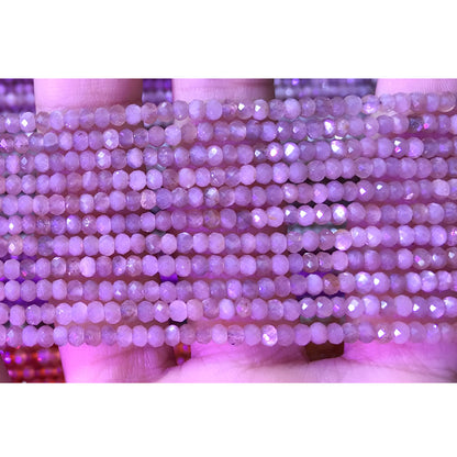 CRB09 Moonstone Gemstone Beads Faceted Rondelle 2x3mm 15" Strand