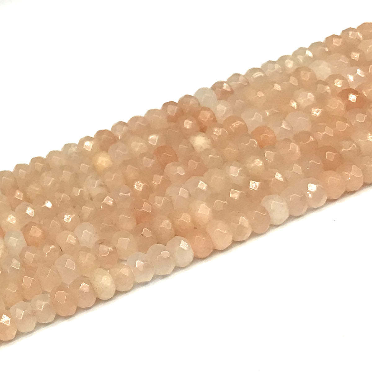 CRB114 Pink Aventurine Jade Beads Faceted Rondelle 4x6mm 15" Strand