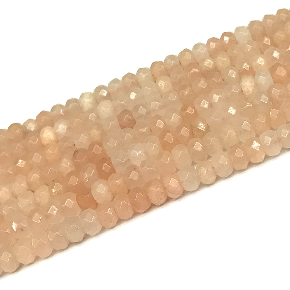 CRB115 Pink Aventurine Jade Beads Faceted Rondelle 5x8mm 15" Strand