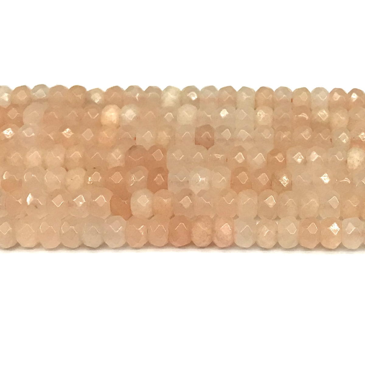 CRB115 Pink Aventurine Jade Beads Faceted Rondelle 5x8mm 15" Strand