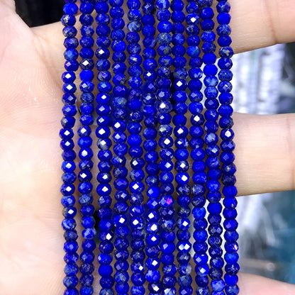 CRB19 Lapis Lazuli Beads Faceted Rondelle 2x3mm 15" Strand