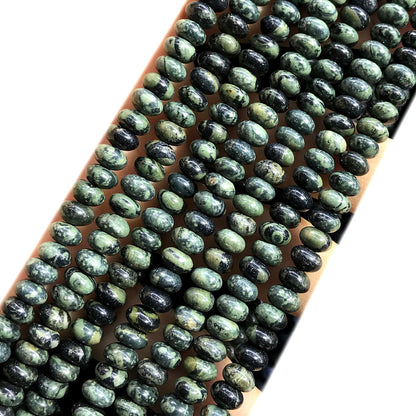 CRB267 Kambaba Jasper Beads Smooth Rondelle 4x6mm 15" Strand