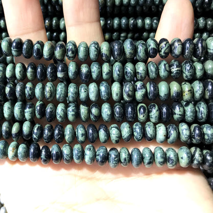 CRB288 Kambaba Jasper Beads Smooth Rondelle 5x8mm 15" Strand