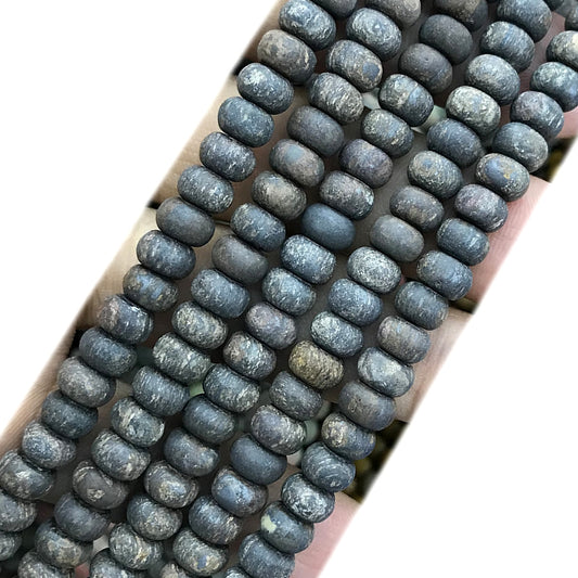 CRB322 Bronzite Gemstone Beads Matte Rondelle 4x6mm 15" Strand