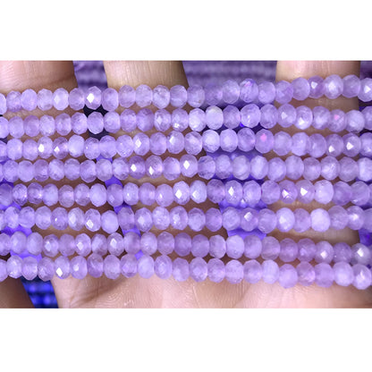 CRB34 Lavender Amethyst Beads Faceted Rondelle 2.5x4mm 15" Strand