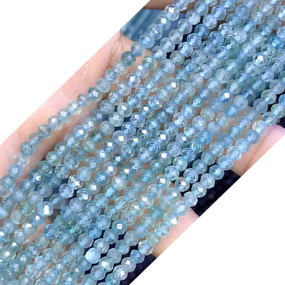 CRB41 Apatite Gemstone Beads Faceted Rondelle 2.5x4mm 15" Strand