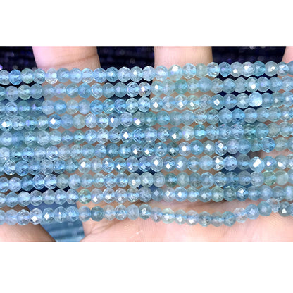 CRB41 Apatite Gemstone Beads Faceted Rondelle 2.5x4mm 15" Strand