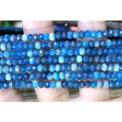 CRB43 Apatite Beads Faceted Rondelle 2.5x4mm 15" Strand