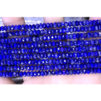 CRB45 Lapis Lazuli Beads Faceted Rondelle 2.5x4mm 15" Strand