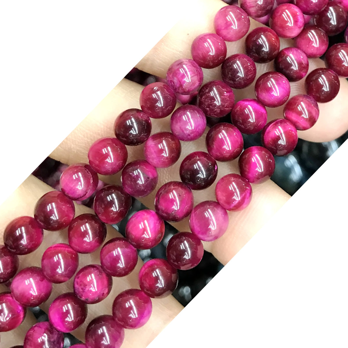 CTE135 Red Tiger Eye Beads Smooth Round 4mm 15" Strand