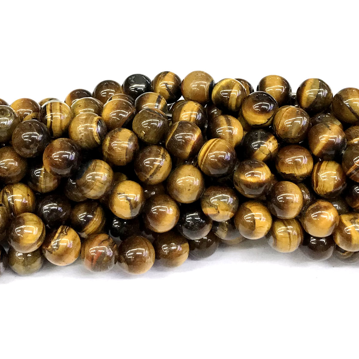 CTE22 Yellow Tiger Eye Beads Smooth Round 14mm 15" Strand