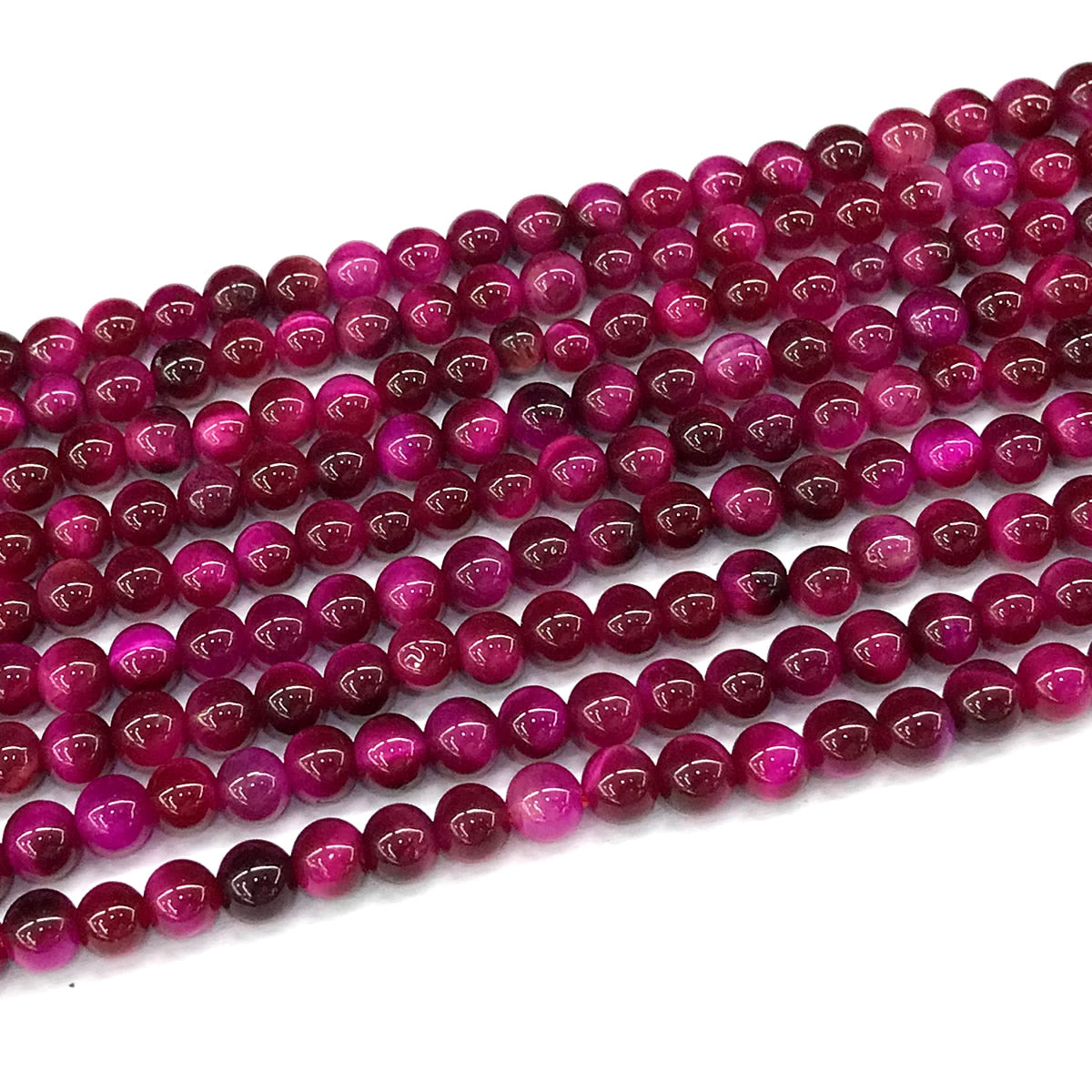 CTE290 Red Tiger Eye Beads Smooth Round 4mm 15" Strand