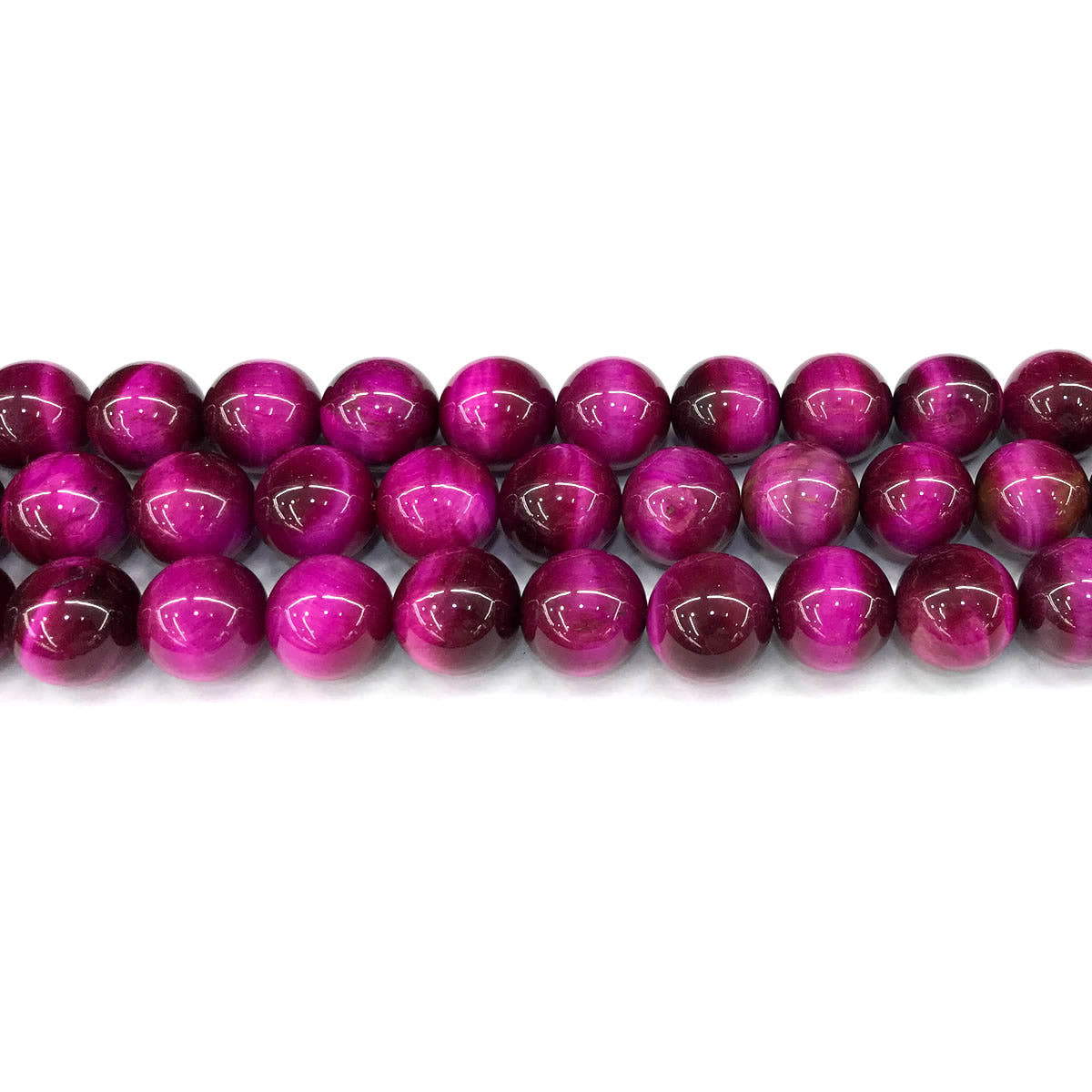 CTE294 Red Tiger Eye Beads Smooth Round 12mm 15" Strand