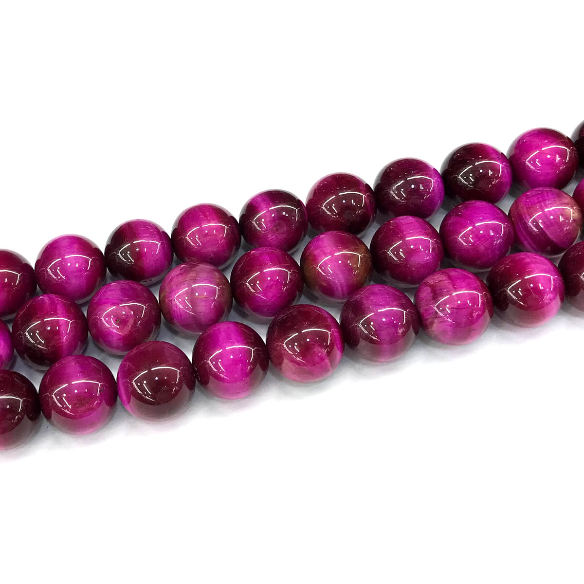 CTE295 Red Tiger Eye Beads Smooth Round 14mm 15" Strand