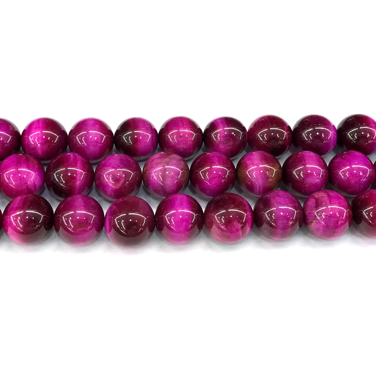 CTE295 Red Tiger Eye Beads Smooth Round 14mm 15" Strand