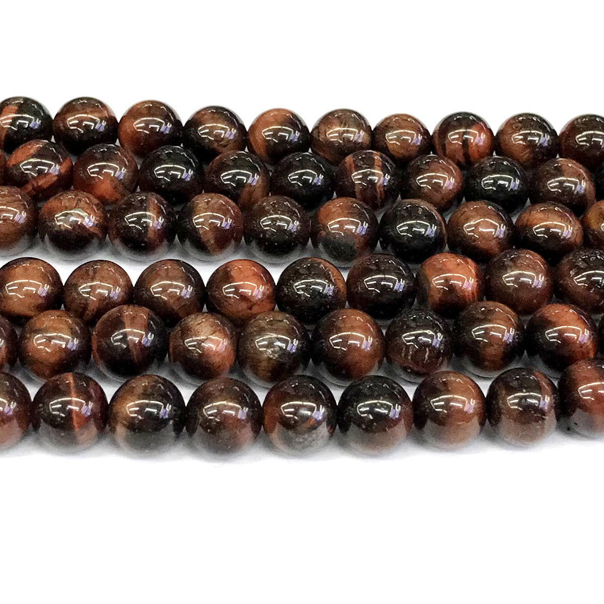 CTE32 Red Tiger Eye Beads Smooth Round 14mm 15" Strand