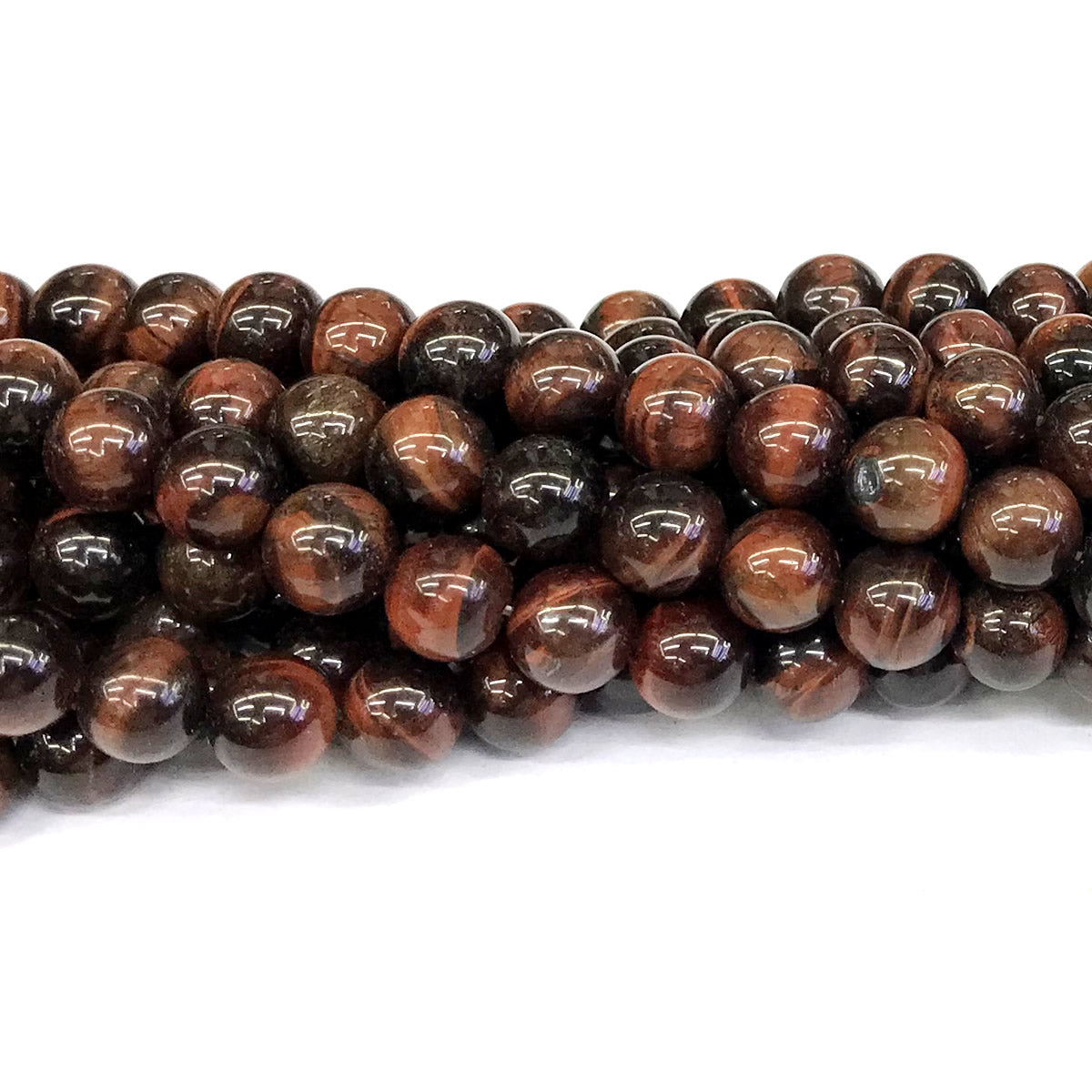 CTE32 Red Tiger Eye Beads Smooth Round 14mm 15" Strand