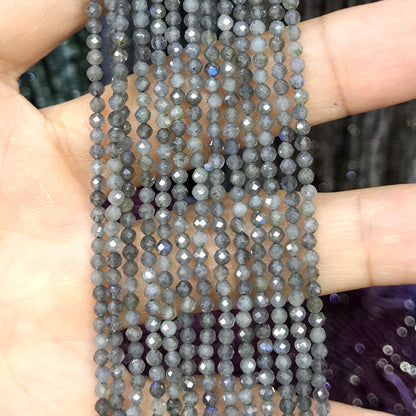 CTG106 Labradorite Gemstone Beads Faceted Round 2mm 15" Strand