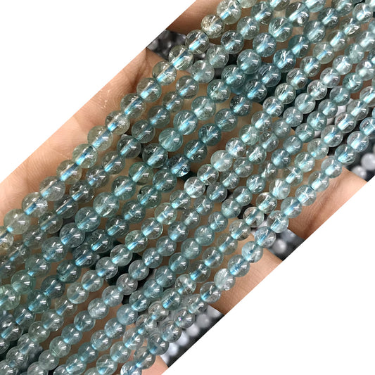 CTG12 Apatite Gemstone Beads Smooth Round 4mm 15" Strand